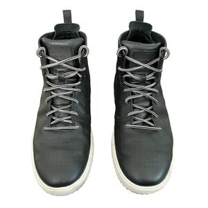 Mark Nason Men's Black & White Lace Up Boots Leather Upper Size 10